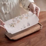  Tấm Trải Bàn Trà Hoa Thêu 