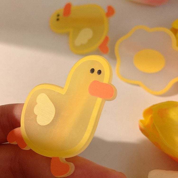  Kẹp Tóc Trứng, Vịt Vàng 