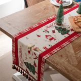  Khăn Trải Bàn Christmas Viền Đỏ 