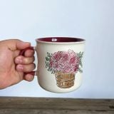  Cốc Gốm Bó Hoa Retro 