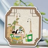  Bookmark Gấu Trúc Ôm Sách 