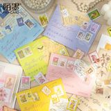  Set Tem Bưu Điện Trang Trí Retro 