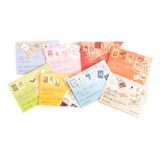  Set Tem Bưu Điện Trang Trí Retro 