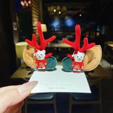  Kẹp Tóc Nhung Hươu Xmas 