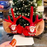  Kẹp Tóc Nhung Hươu Xmas 