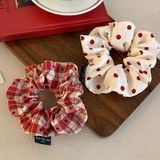  Dây Buộc Tóc Chấm Bi Màu Đỏ 
