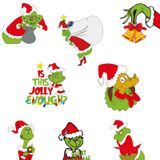  Set Tag Gỗ Grinch 12 Chiếc 