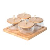  Khay Mứt Gỗ Sồi Phong Cách Nhật Bản 