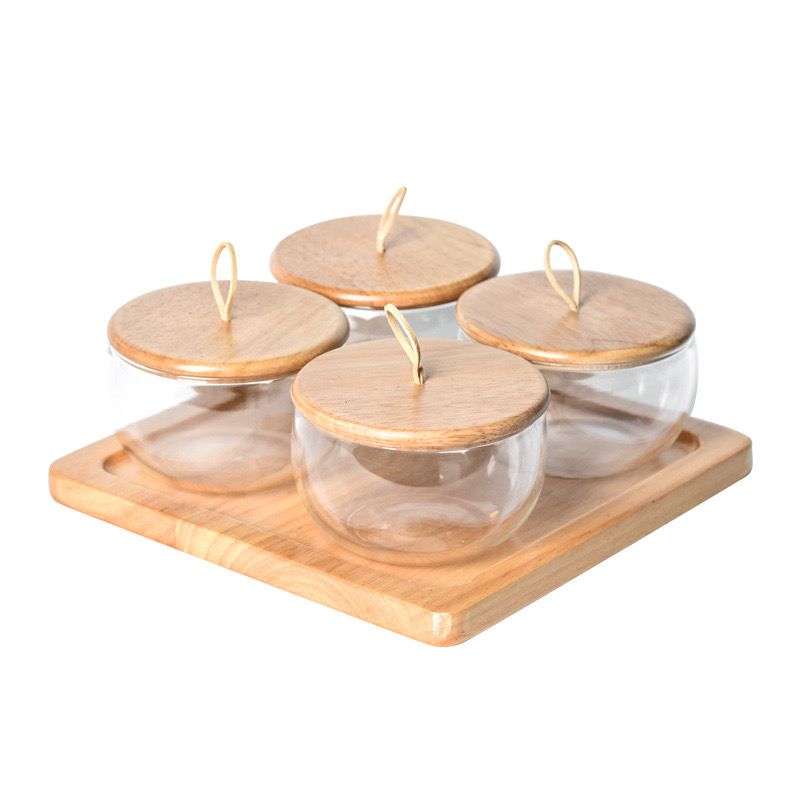  Khay Mứt Gỗ Sồi Phong Cách Nhật Bản 