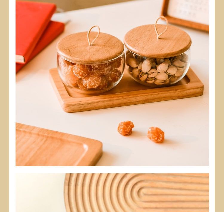  Khay Mứt Gỗ Sồi Phong Cách Nhật Bản 