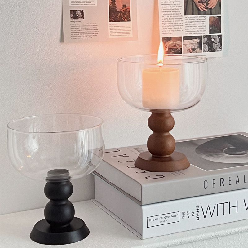  Ly Thuỷ Tinh, Gỗ Sồi Pháp Retro 