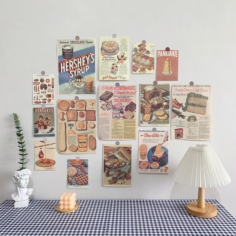  Set Poster Retro Bánh Mì Ngon 