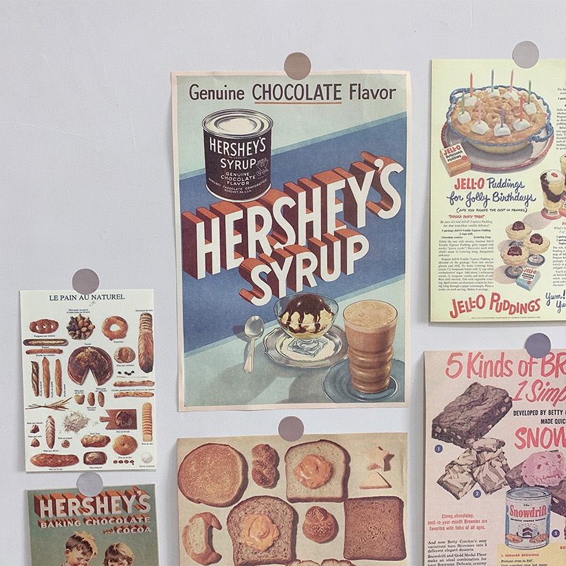  Set Poster Retro Bánh Mì Ngon 