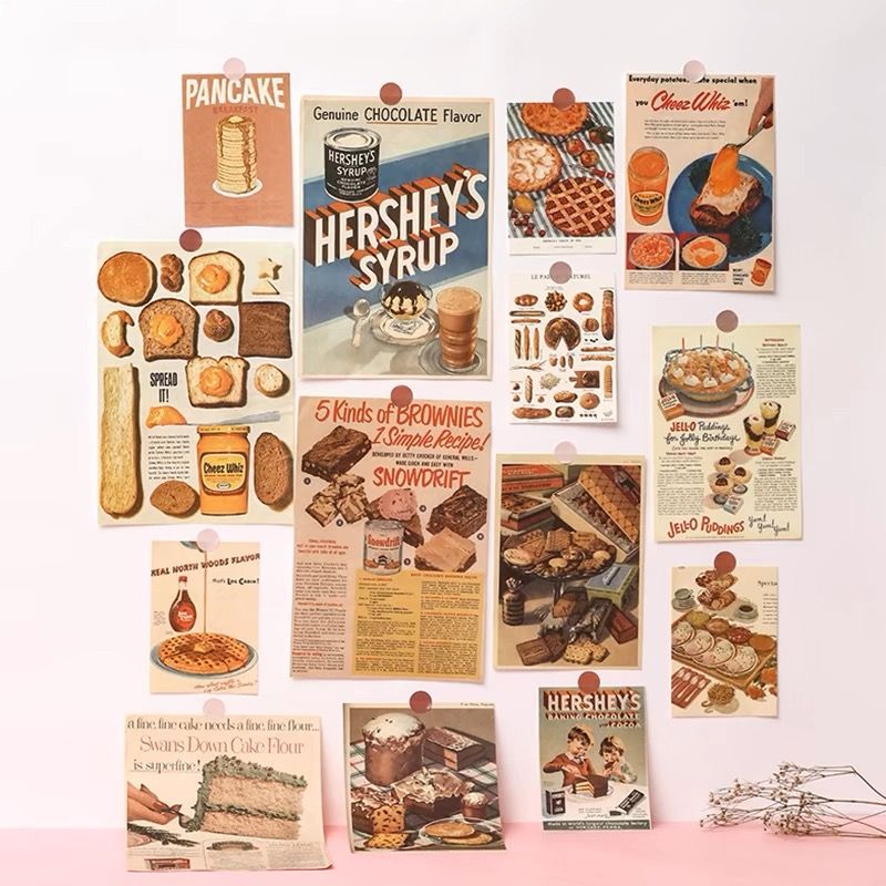  Set Poster Retro Bánh Mì Ngon 