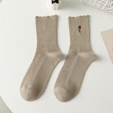  Tất Tulip Thêu Kiểu Nhật Bản 