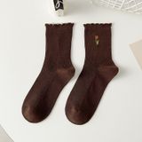  Tất Tulip Thêu Kiểu Nhật Bản 