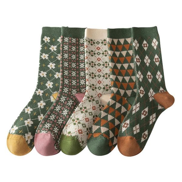  Tất Cotton Cao Cổ 