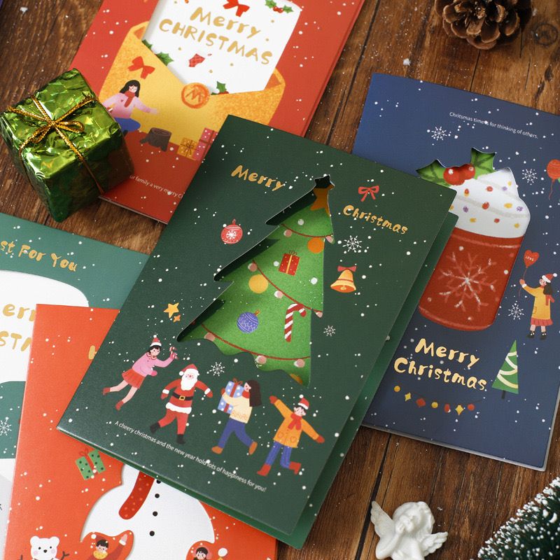  Thiệp Giáng Sinh Kèm Bì Thư 