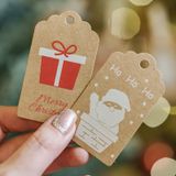  Set Tag Giấy Kraft Trang Trí Giáng Sinh 