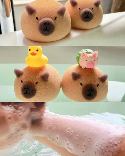  Quả Bóng Bọt Biển Tắm CapyBara 