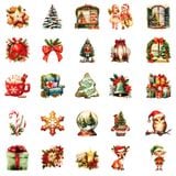  Set 50 Sticker XMAS 