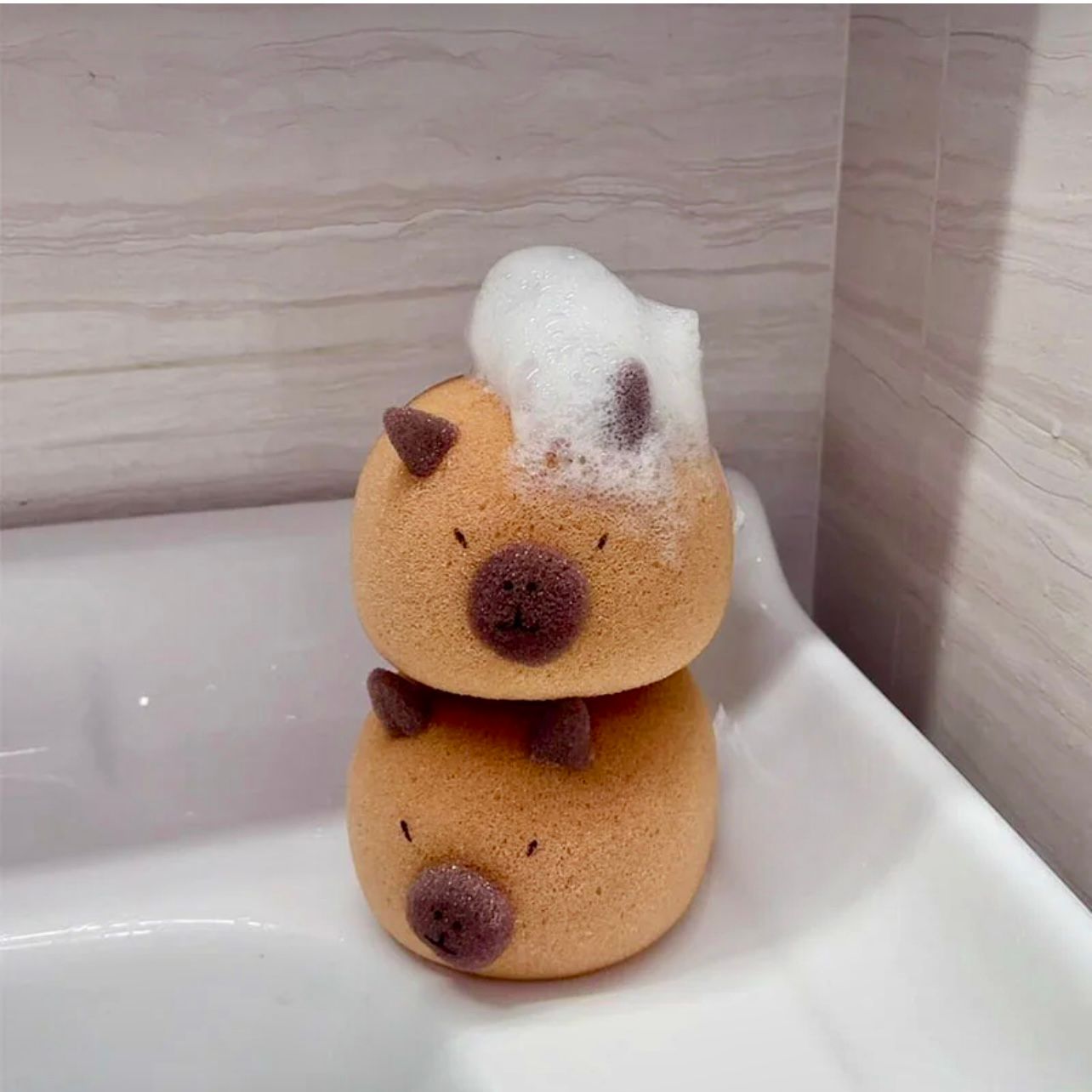  Quả Bóng Bọt Biển Tắm CapyBara 