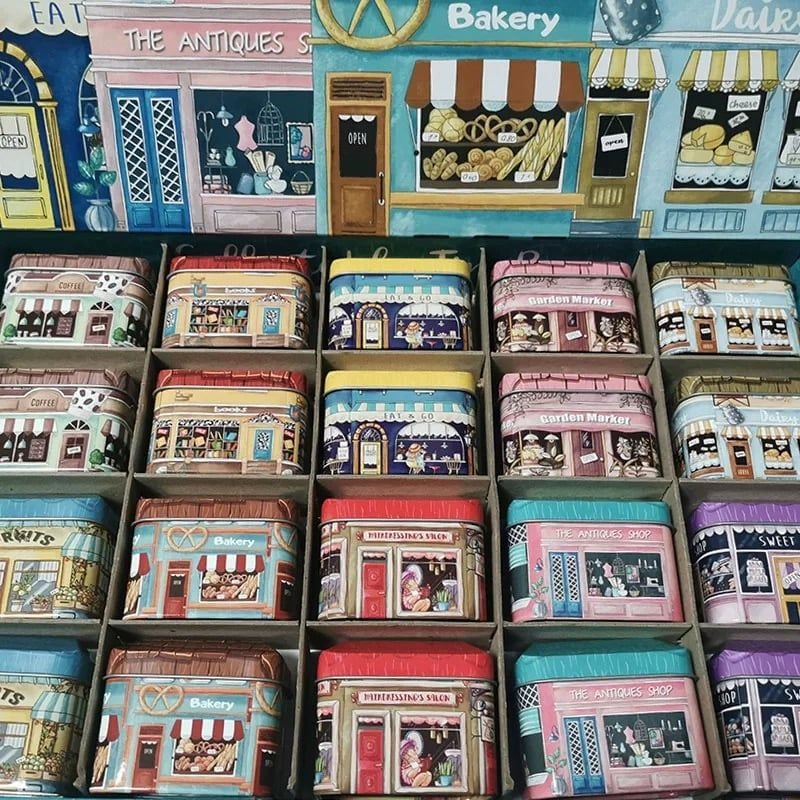  Hộp Thiếc Ngôi Nhà Châu Âu 