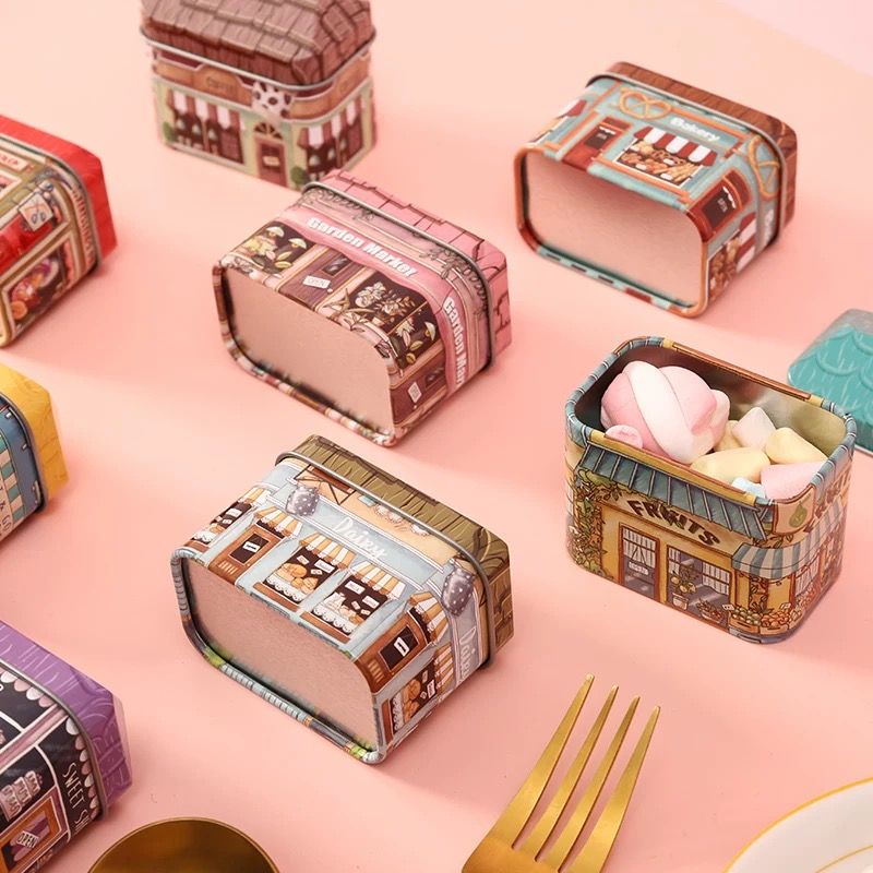  Hộp Thiếc Ngôi Nhà Châu Âu 