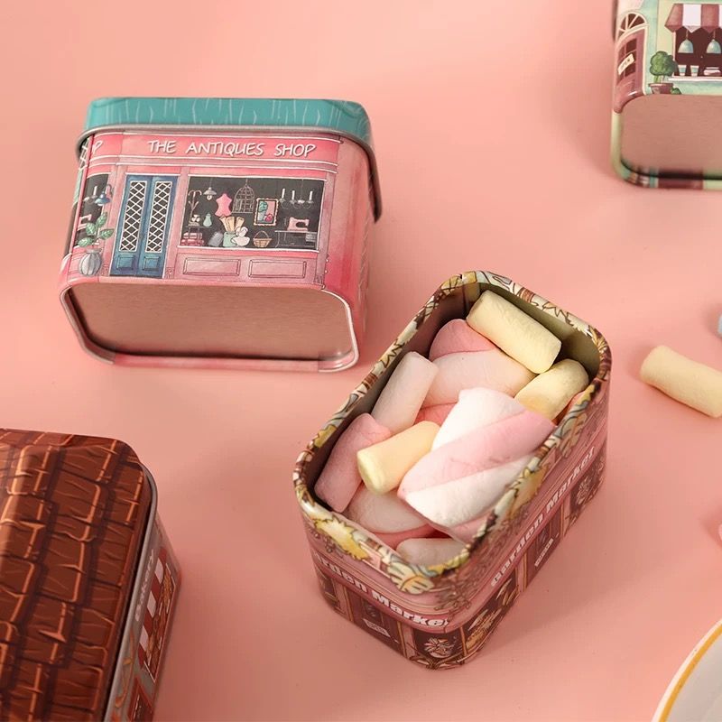  Hộp Thiếc Ngôi Nhà Châu Âu 