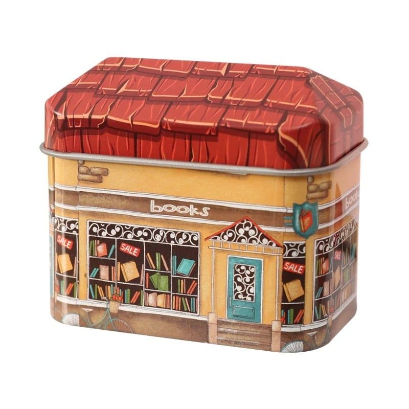  Hộp Thiếc Ngôi Nhà Châu Âu 