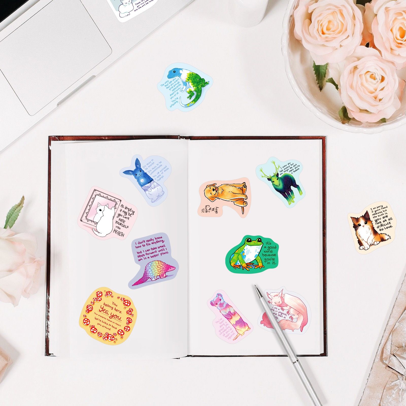  Set 50 Stickers Chữa Lành 