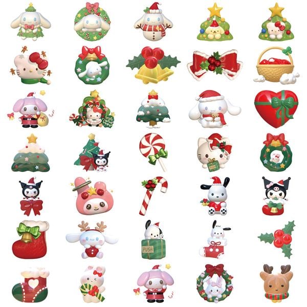  62 Stickers Giáng Sinh Sanrio 