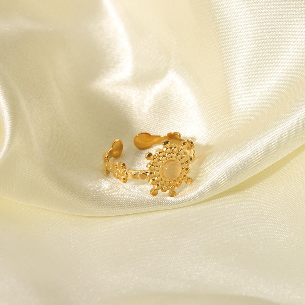  Nhẫn Đá Tự Nhiên Hoa Mặt Trời 