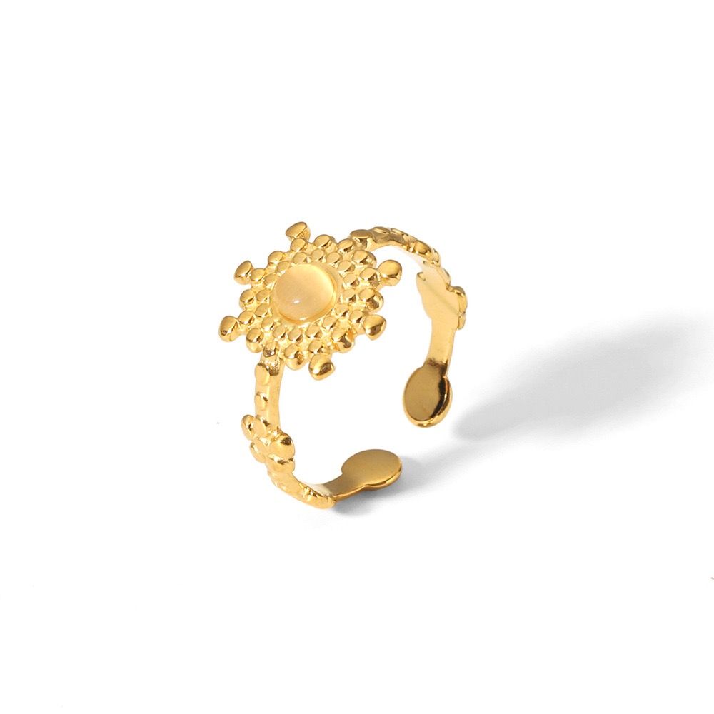  Nhẫn Đá Tự Nhiên Hoa Mặt Trời 