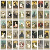  Set 78 Sitcker Lá Bài Mèo Tarot 
