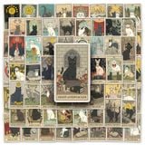  Set 78 Sitcker Lá Bài Mèo Tarot 