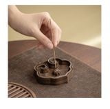  Đế Đốt Trầm Gỗ Mun Ruyi 