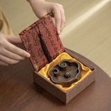  Đế Đốt Trầm Gỗ Mun Ruyi 