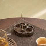  Đế Đốt Trầm Gỗ Mun Ruyi 