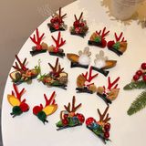  Kẹp Tóc Nhung Hươu Xmas 