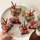  Kẹp Tóc Nhung Hươu Xmas 