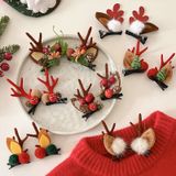  Kẹp Tóc Nhung Hươu Xmas 