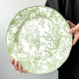  Bộ Đĩa Ăn Tối Cao Cấp Màu Xanh Ngọc Lục Bảo 