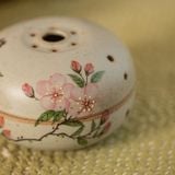  Lư Trầm Bông Đào Vẽ Tay 