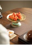  Đĩa Men Hoa Chân Cao Phúc Kiến 