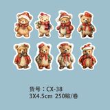  Cuộn 250 Stickers Xmas 