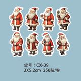  Cuộn 250 Stickers Xmas 