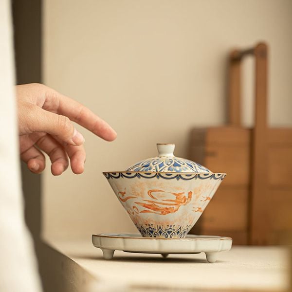  Set Ấm Trà Khổng Tước 