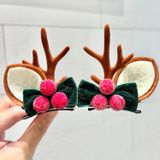  Kẹp Tóc Nhung Hươu Xmas 