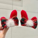  Kẹp Tóc Nhung Hươu Xmas 